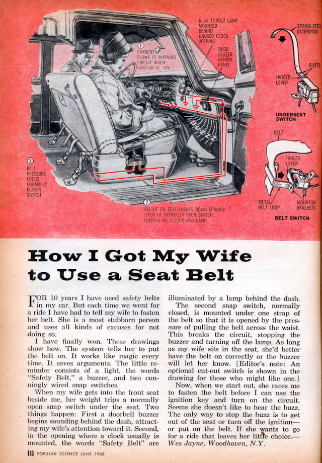 Flashback: The First-Ever Seat Belt Alarm