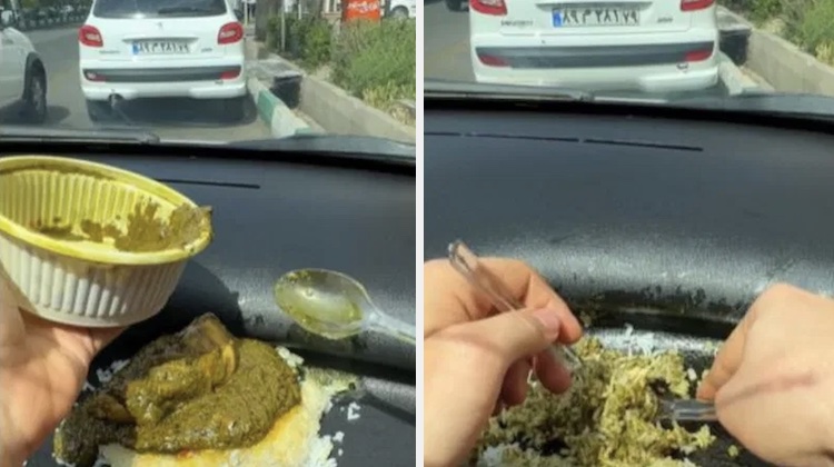 The Hog Ring - Driver Goes Viral for Eating off His Dashboard