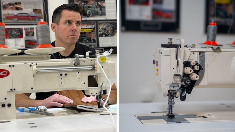 The Hog Ring - Meet the NC14L- A Long Arm Twin Needle Built for Heavy Duty Work