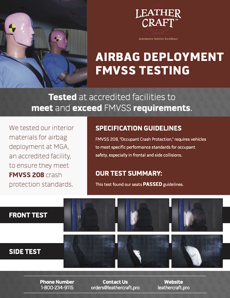 Leather Craft - Airbag Testing