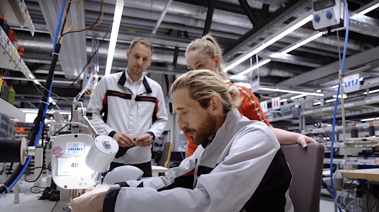 The Hog Ring - Adrien Brody Interns at Porsche's Upholstery Department