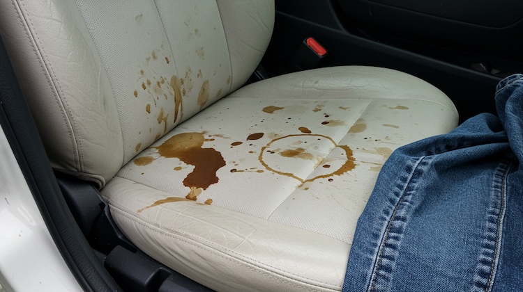 The Hog Ring - Neither Coffee nor Jeans Can Stain Infiniti’s White Upholstery