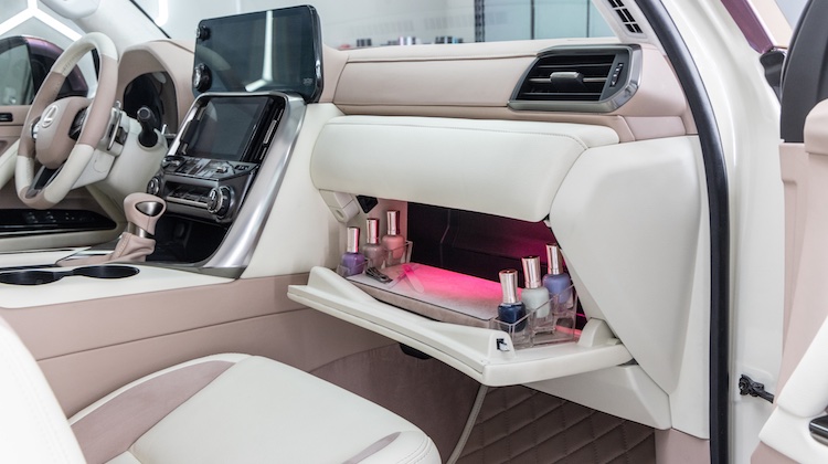 The Hog Ring - This Lexus Concept Has a Nail Bar, Vanity and Closet Built Inside