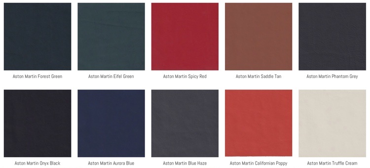 The Hog Ring - Hydes Leather Aston Martin Collection Colors