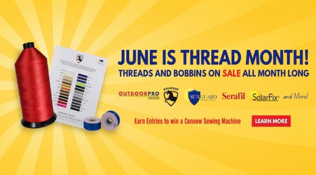 The Hog Ring - Thread Month Is Back- Save on Supplies and Win a Consew Sewing Machine