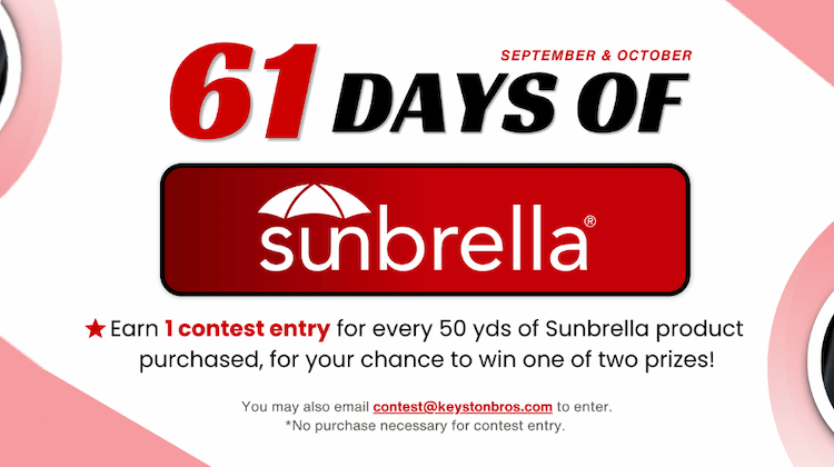 The Hog Ring - Keyston Bros’ 61 Days of Sunbrella Sale is Here!